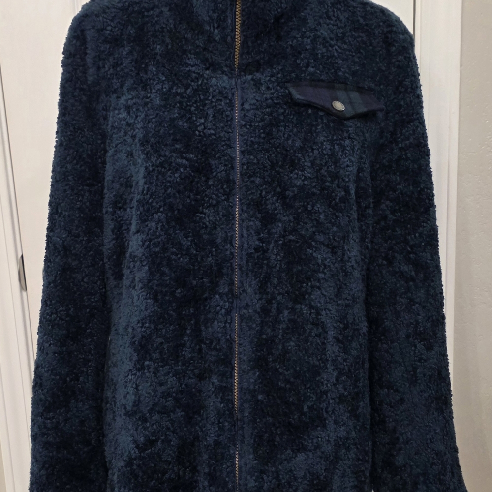 Cozy Navy Pendleton Fleece Jacket